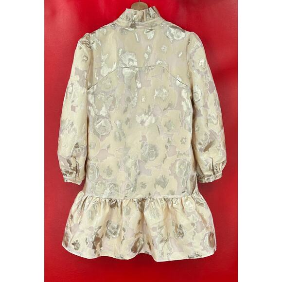 Tuckernuck Champagne Fil Coupe Palmerston Dress Size Small - Picture 5 of 14